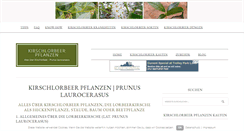 Desktop Screenshot of kirschlorbeer-pflanzen.de